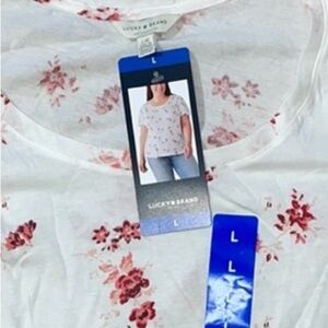 Lucky Brand L multi floral top